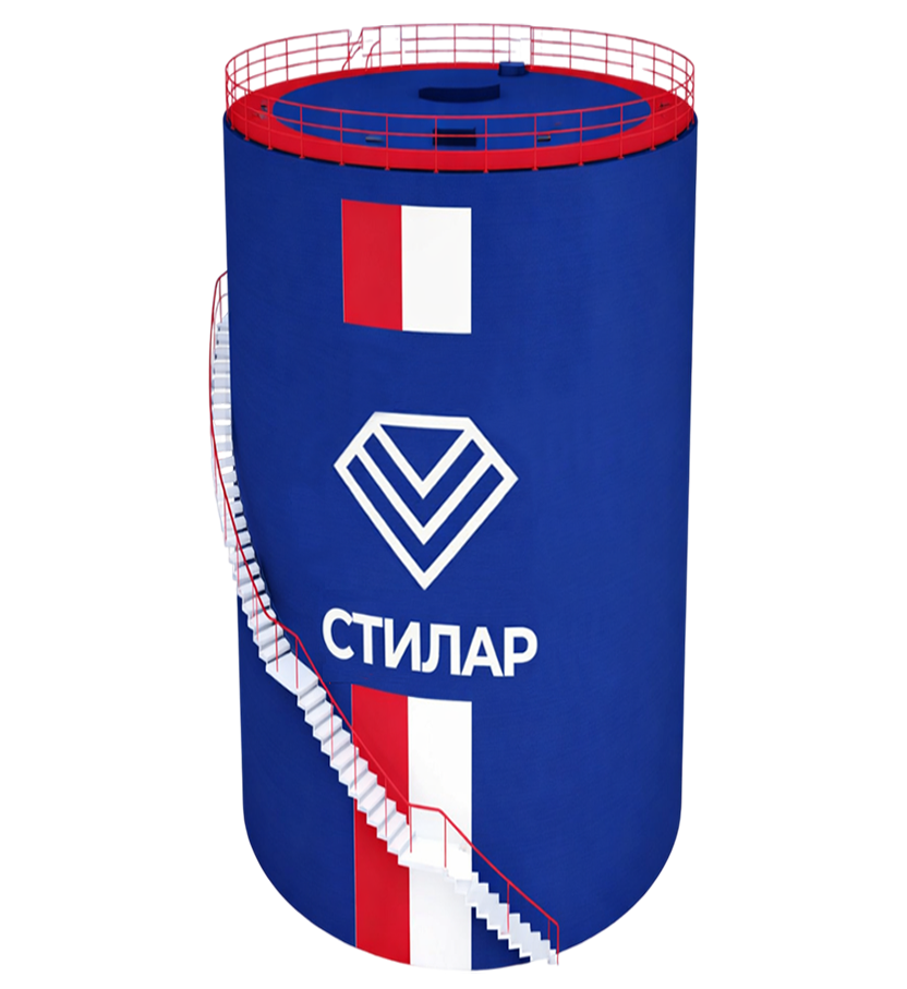 Цельносварной резервуар РВС для нефтепродуктов 3 м³ от завода-производителя